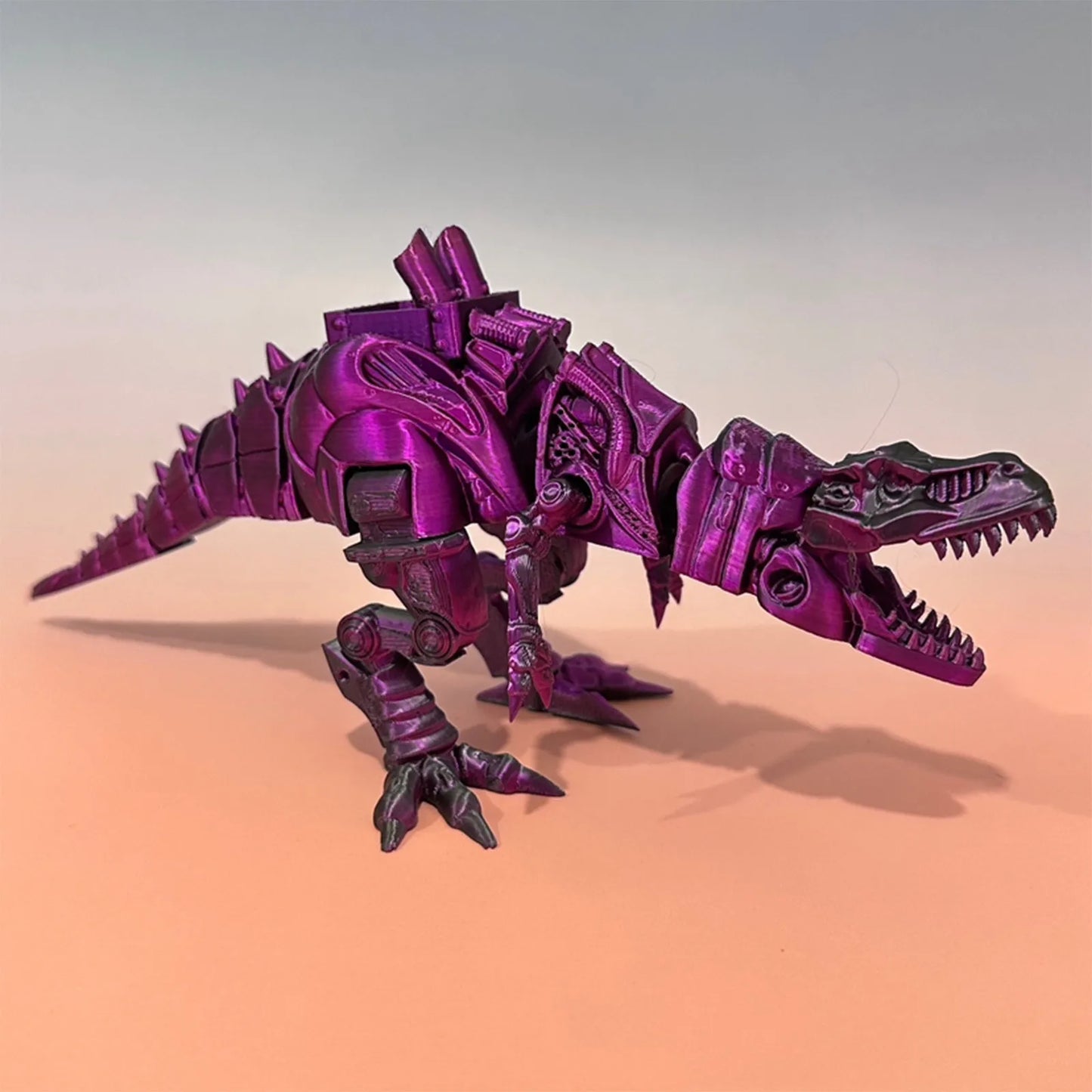 3d Printed Steam Technology Dinosaur Animal Toys Home Room Car Ornaments Joints Can Move Freely Steam Technology Flying Dragon