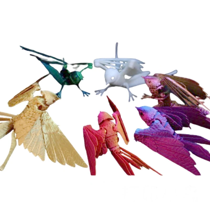 3D printed integrated swallow body joints, movable home decoration, creative toys worth collecting
