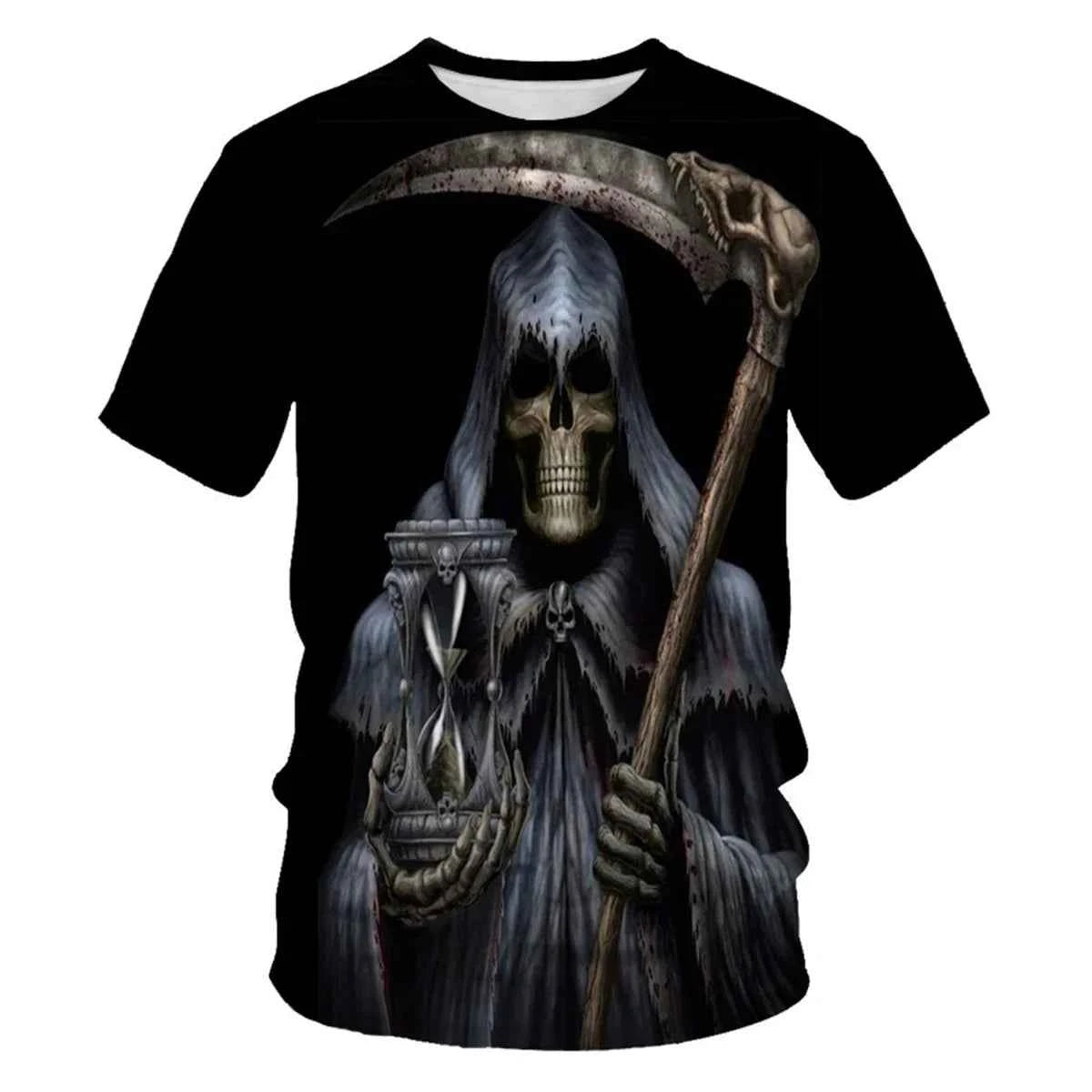 5 Styles Dark Street 3D T-shirt with Horror Skull Print