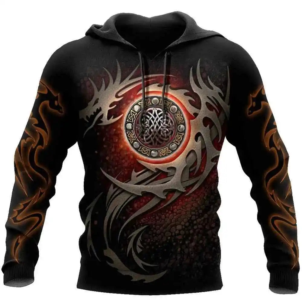 Chinese Dragon Printed Men's Hoodie Fashion- So many choices 2 - Pedlar's Attic