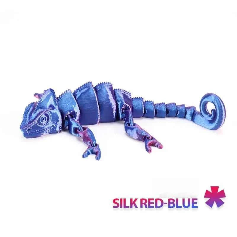 Fashion 3D Printed Dragon Chameleon Multi-joint Movable for Home Decoration Simulation Pet Lizard Model Toy - Pedlar's Attic