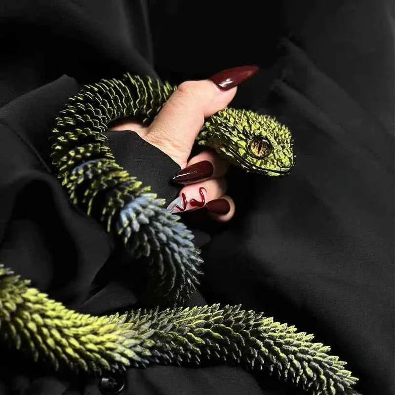 3D Printed Snake Rotatable Articulated Snake - Pedlar's Attic