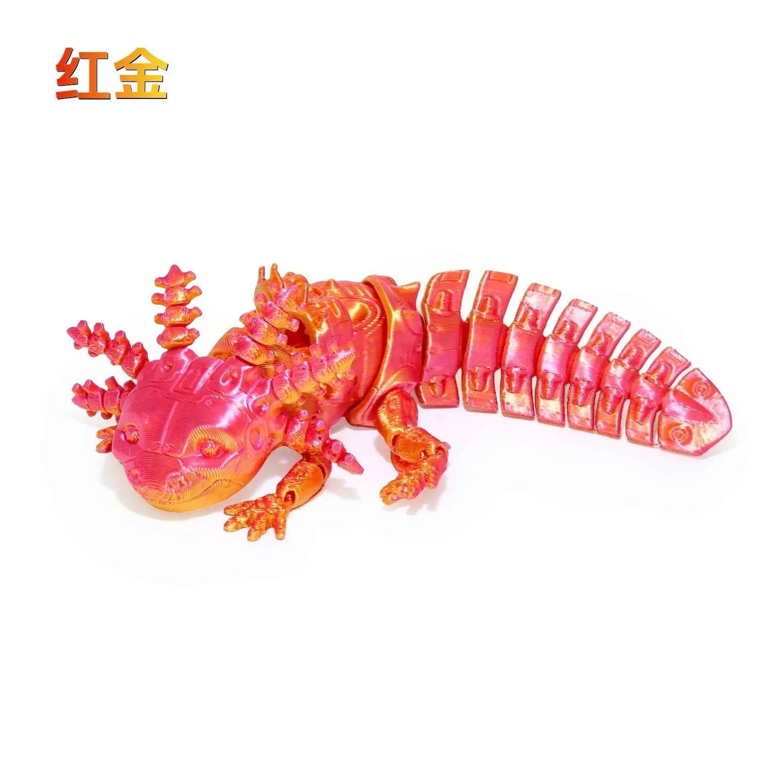 3D Animals Printed Articulated Axolotl - Pedlar's Attic