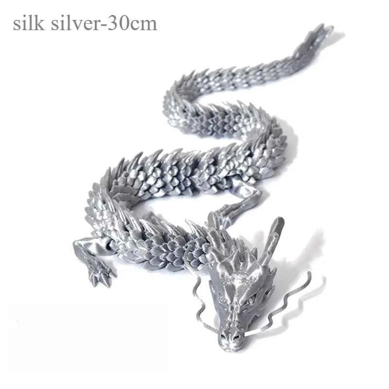 3D Printed Conjoined Dragon Ornaments Movable Cartoon Creative Dragon Plants rockery Fish Tank Landscaping Decoration 30cm - Pedlar's Attic