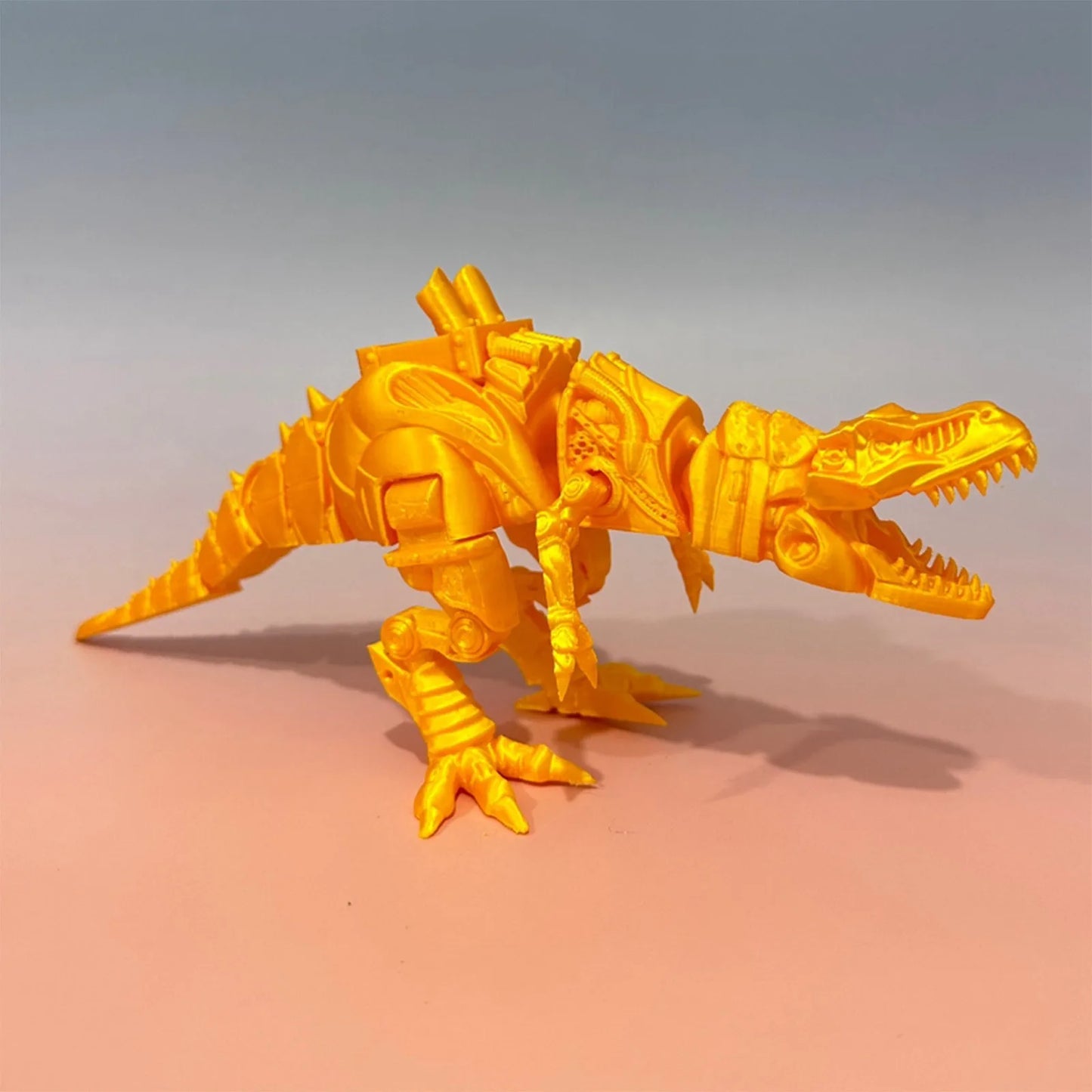3d Printed Steam Technology Dinosaur Animal Toys Home Room Car Ornaments Joints Can Move Freely Steam Technology Flying Dragon