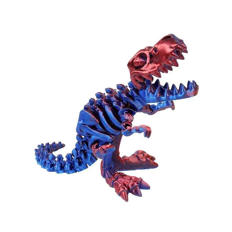 3D Printed Dragon Dinosaur Model Joints Can Move Freely Desktop Craft Ornament Gifts for Kids For Landscaping Decoration - Pedlar's Attic