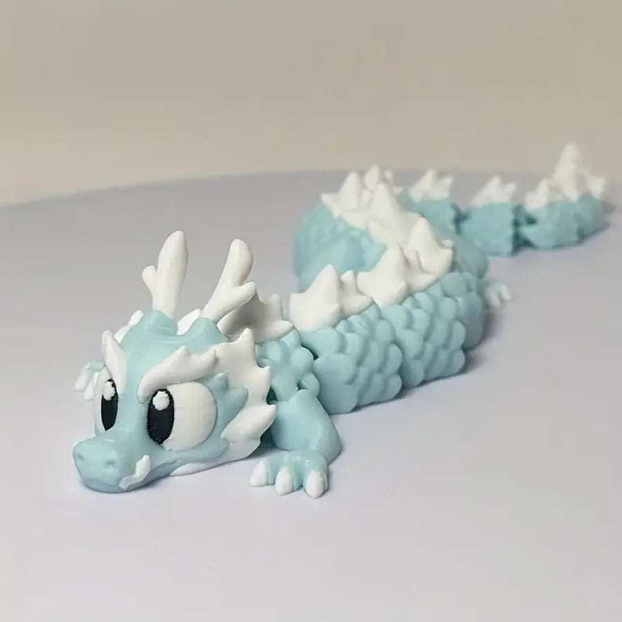 3D Printed Cute Dragon Statues, Movable Joints, Desktop Collectible Dragon Models, Perfect Gifts for Teenagers and Adults