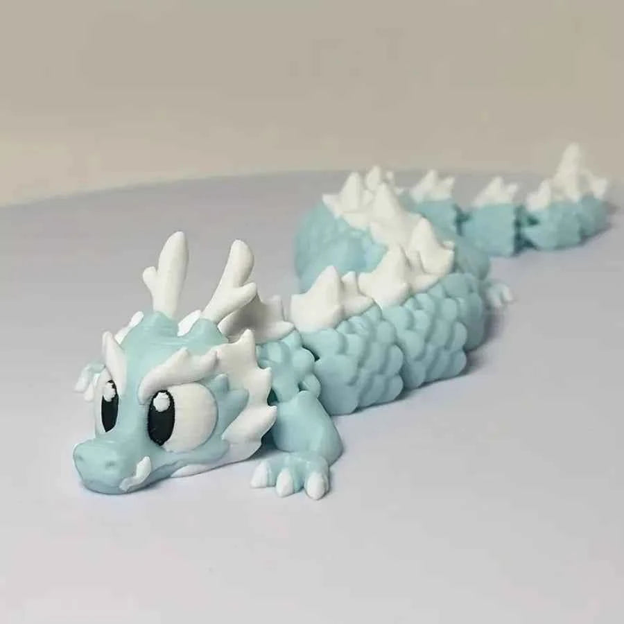 3D Printed Cute Dragon Statues, Movable Joints, Desktop Collectible Dragon Models, Perfect Gifts for Teenagers and Adults - Pedlar's Attic