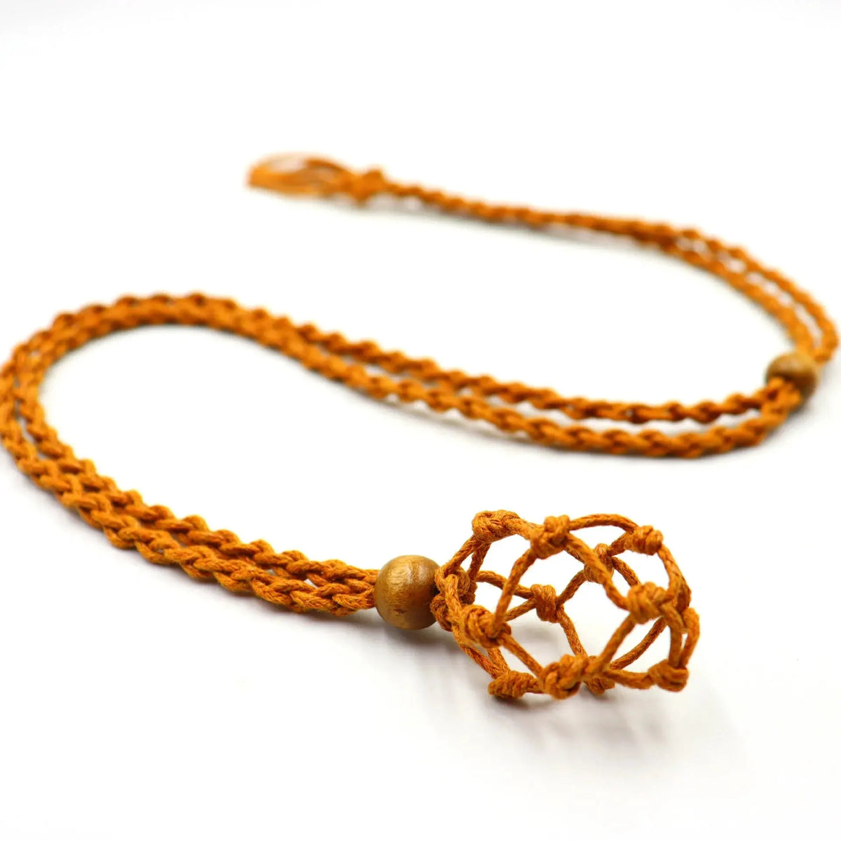 The Rainkeeper — Braided Crystal Catcher Necklace