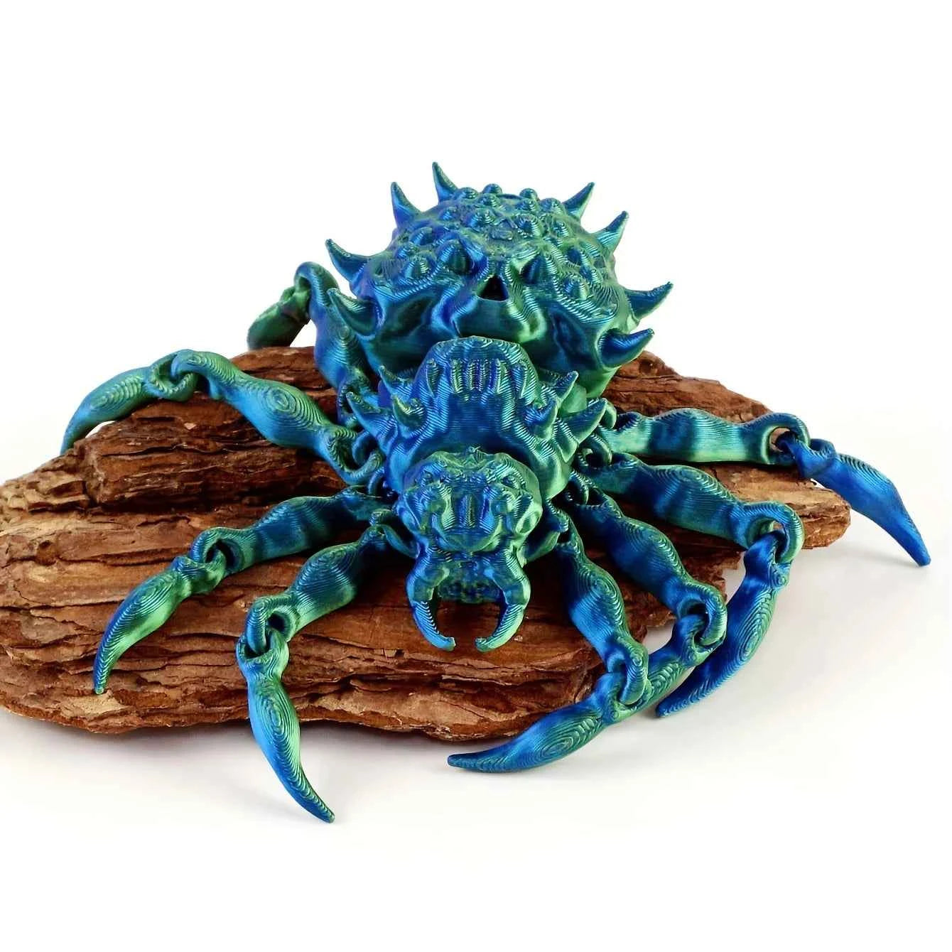 1pc 3D Printed Spider Model, Horror Novelty, Swivel Joint, Dynamic Animal Figurine