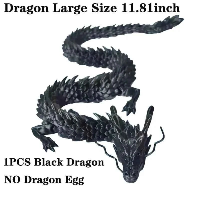 3D Printed Dragon Egg With Dragon Full Articulated Dragon Modle,Three-Dimensional Joint Movable Desktop Ornament Home Decor Toys - Pedlar's Attic