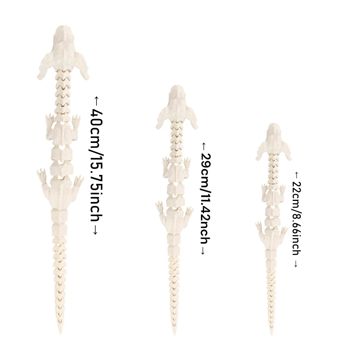 3D Printed Dog Dragon Rotatable Articulated Dog Dragon Joint Mobility Simulation Model Office Desktop Ornament Home Decor Gift