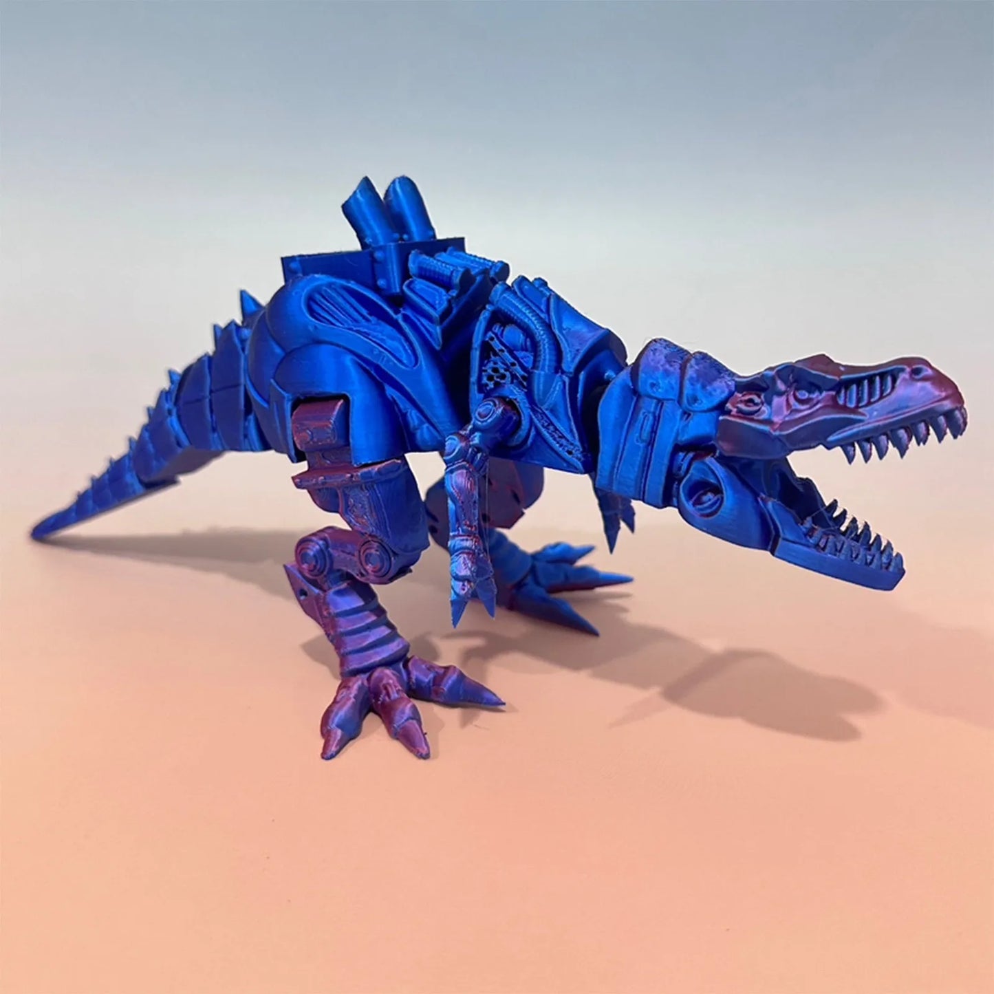 3d Printed Steam Technology Dinosaur Animal Toys Home Room Car Ornaments Joints Can Move Freely Steam Technology Flying Dragon