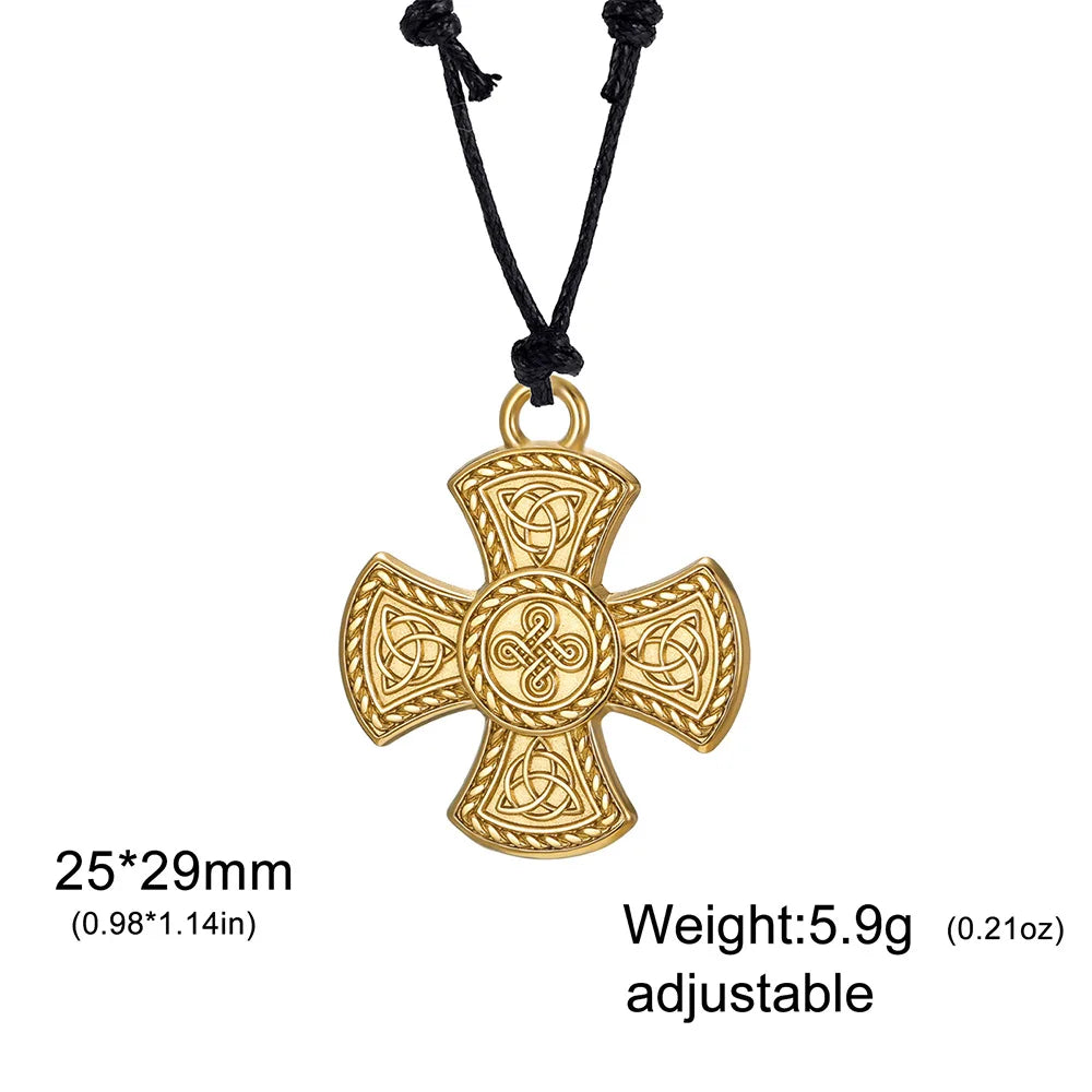 The Covenant Knot — Celtic Triquetra Cross Necklace