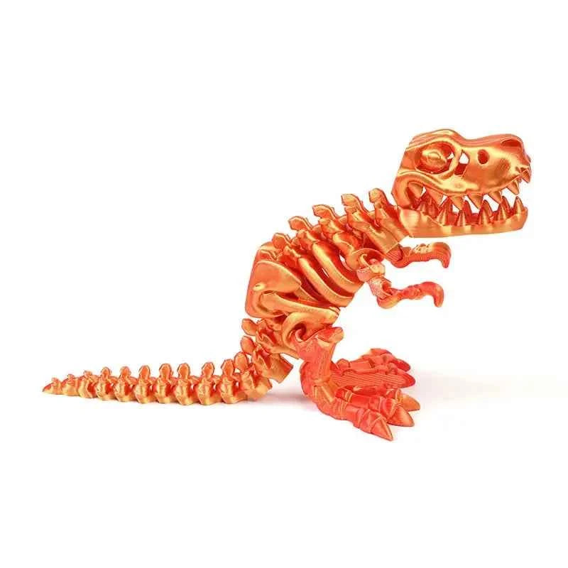 3D Printed Dragon Dinosaur Model Joints Can Move Freely Desktop Craft Ornament Gifts for Kids For Landscaping Decoration - Pedlar's Attic