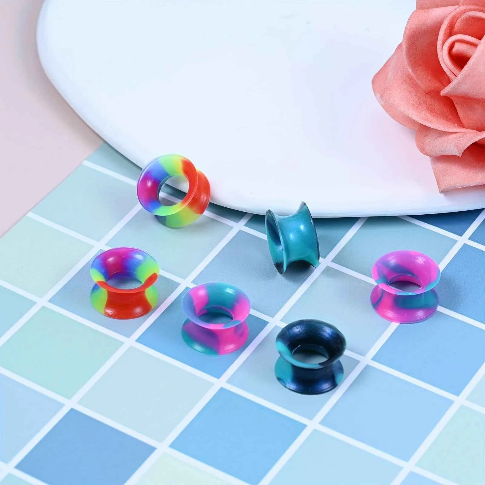 1/3 pairs Gradient Colorful Silicone Ear Plugs - Pedlar's Attic