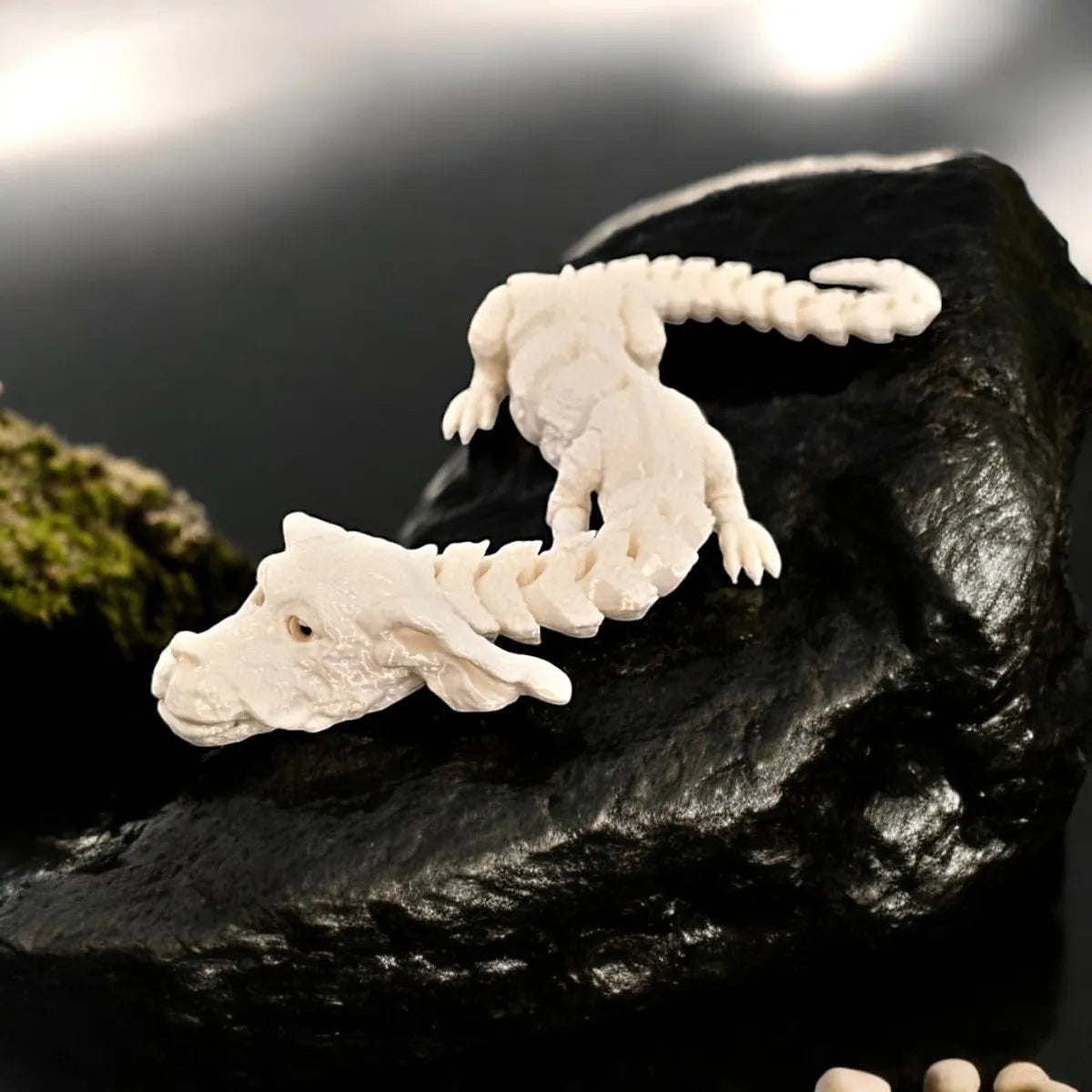 3D Printed Dog Dragon Rotatable Articulated Dog Dragon Joint Mobility Simulation Model Office Desktop Ornament Home Decor Gift
