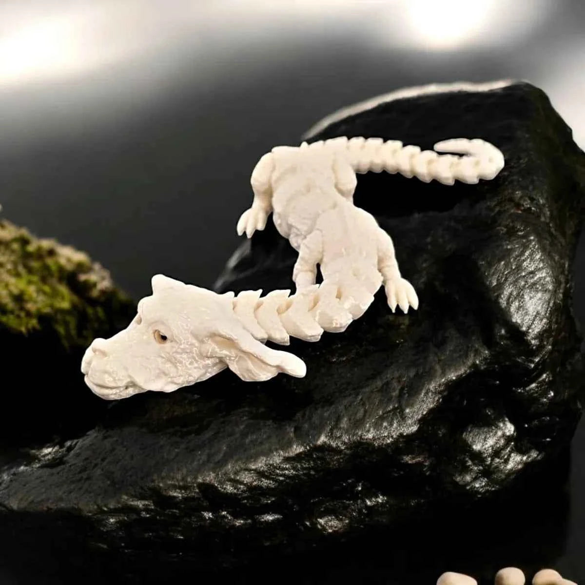 3D Printed Dog Dragon Rotatable Articulated Dog Dragon Joint Mobility Simulation Model Office Desktop Ornament Home Decor Gift - Pedlar's Attic