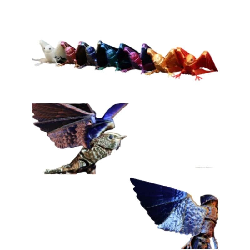 3D printed integrated swallow body joints, movable home decoration, creative toys worth collecting