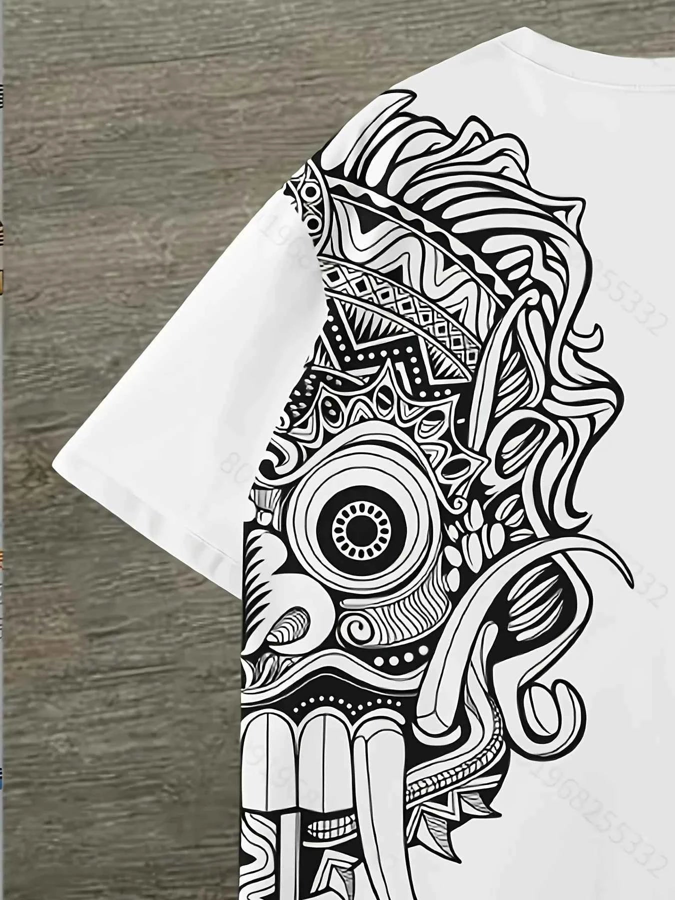 The new 3D digital printed men's casual T-shirt for summer 2025 is made of polyester fiber which is comfortable and skin-friendl - Pedlar's Attic