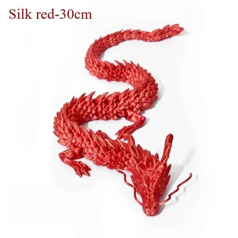 3D Printed Conjoined Dragon Ornaments Movable Cartoon Creative Dragon Plants rockery Fish Tank Landscaping Decoration 30cm - Pedlar's Attic