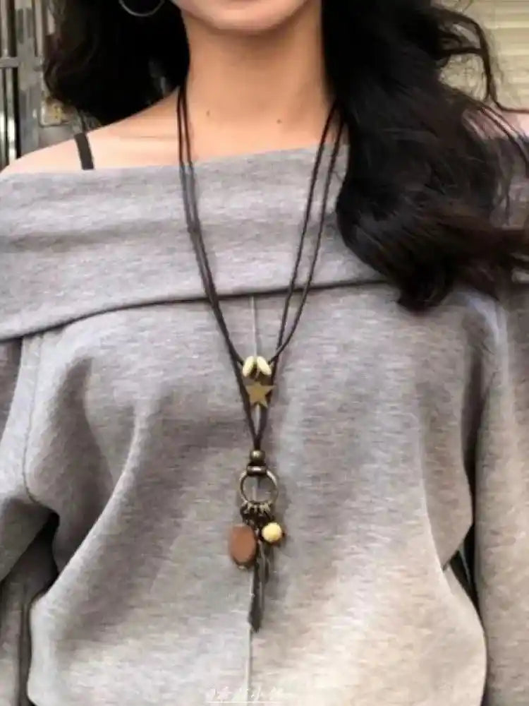 Retro Ethnic Style Bohemian Long Pendant - Pedlar's Attic