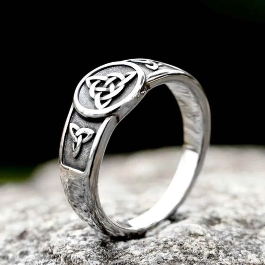 Wiccan Cross Celtics Knot Women Rings