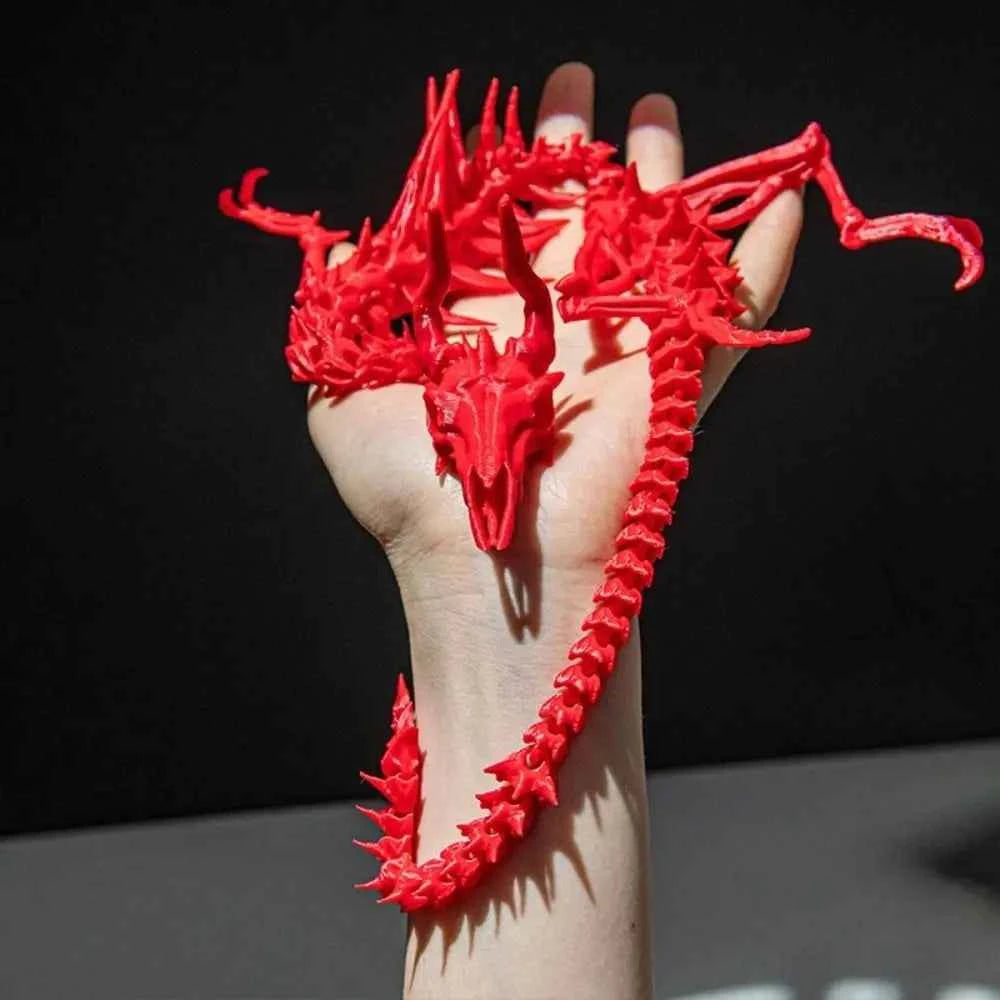 3D Printed Dragon Skeleton Model - Pedlar's Attic