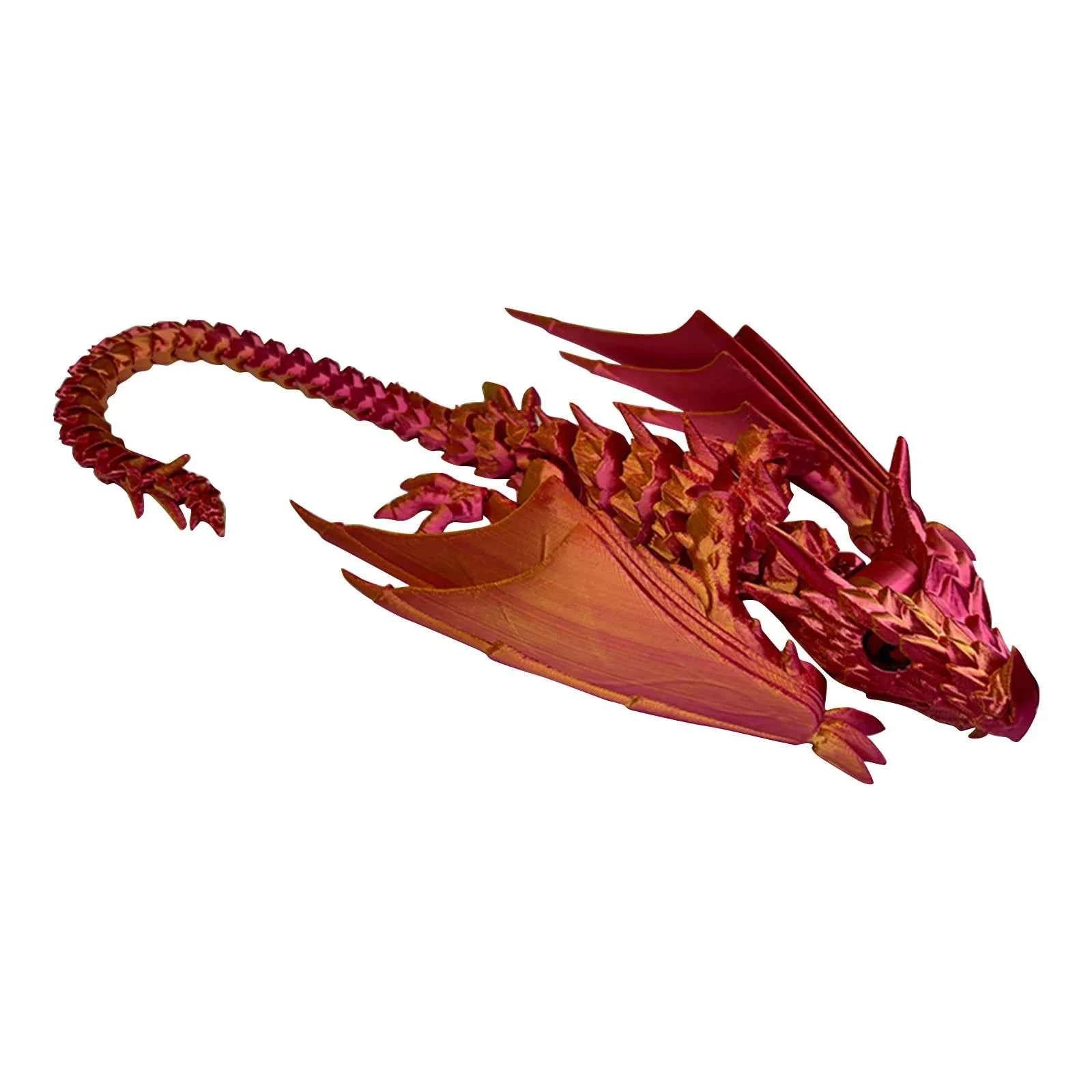 3d Printed Steam Technology Dinosaur Animal Toys Home Room Car Ornaments Joints Can Move Freely Steam Technology Flying Dragon - Pedlar's Attic