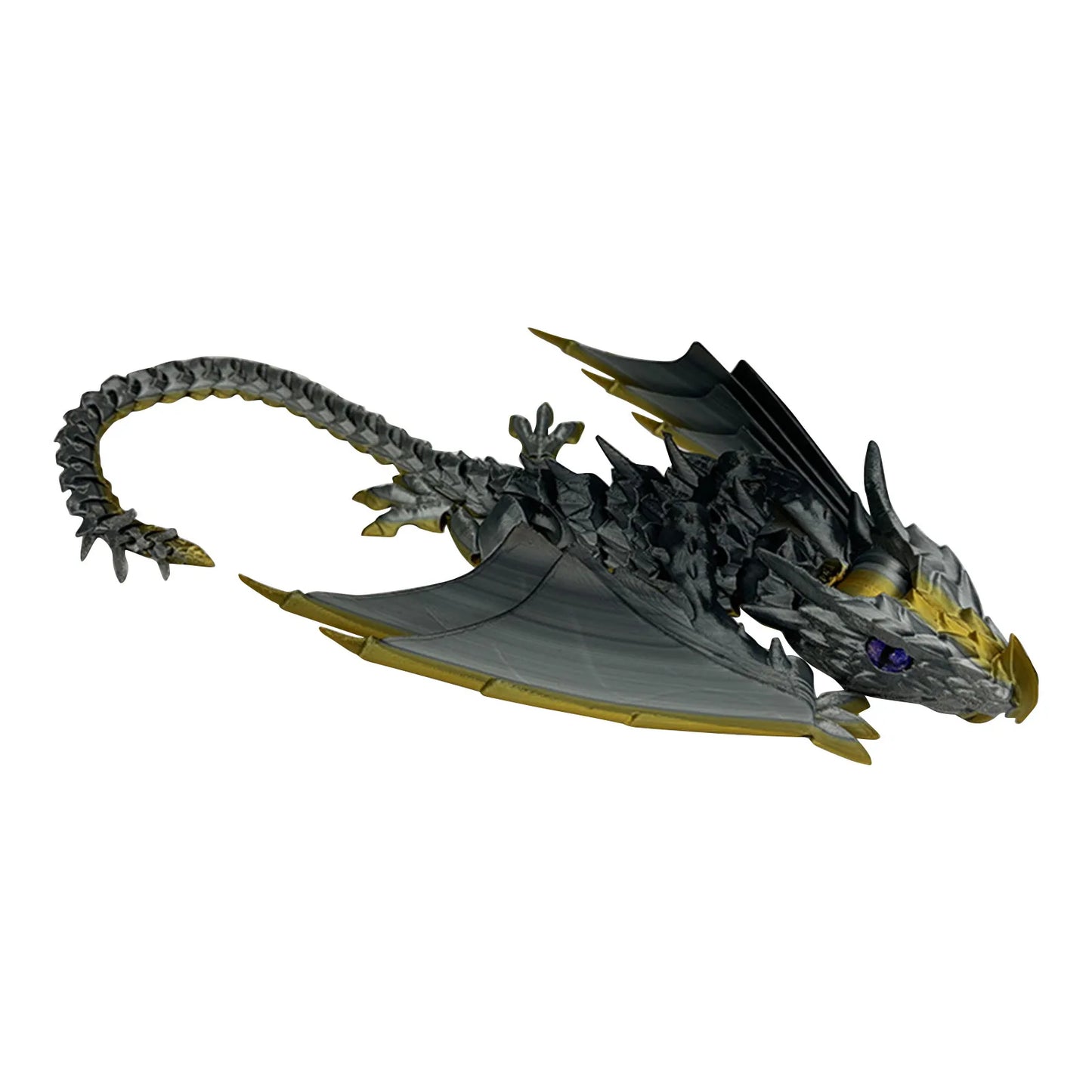 3d Printed Steam Technology Dinosaur Animal Toys Home Room Car Ornaments Joints Can Move Freely Steam Technology Flying Dragon
