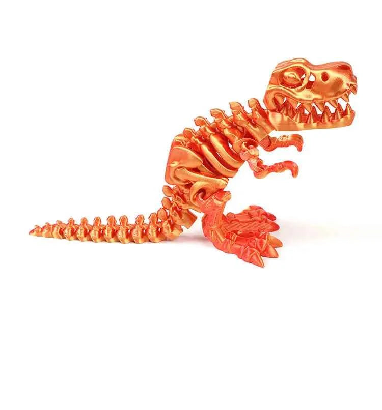 3D Printed Dragon Dinosaur Model Joints Can Move Freely Desktop Craft Ornament Gifts for Kids For Landscaping Decoration - Pedlar's Attic
