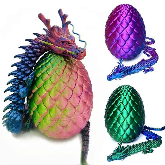 3D Printed Dragon with Egg - Pedlar's Attic