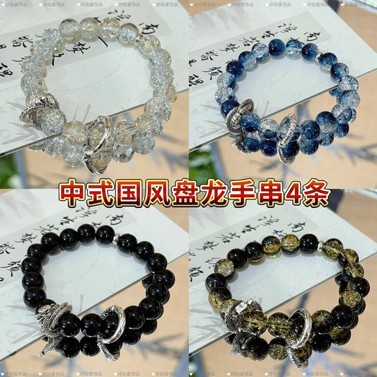 Chinese-Style Dragon Head bracelet Fortune-Attracting Design