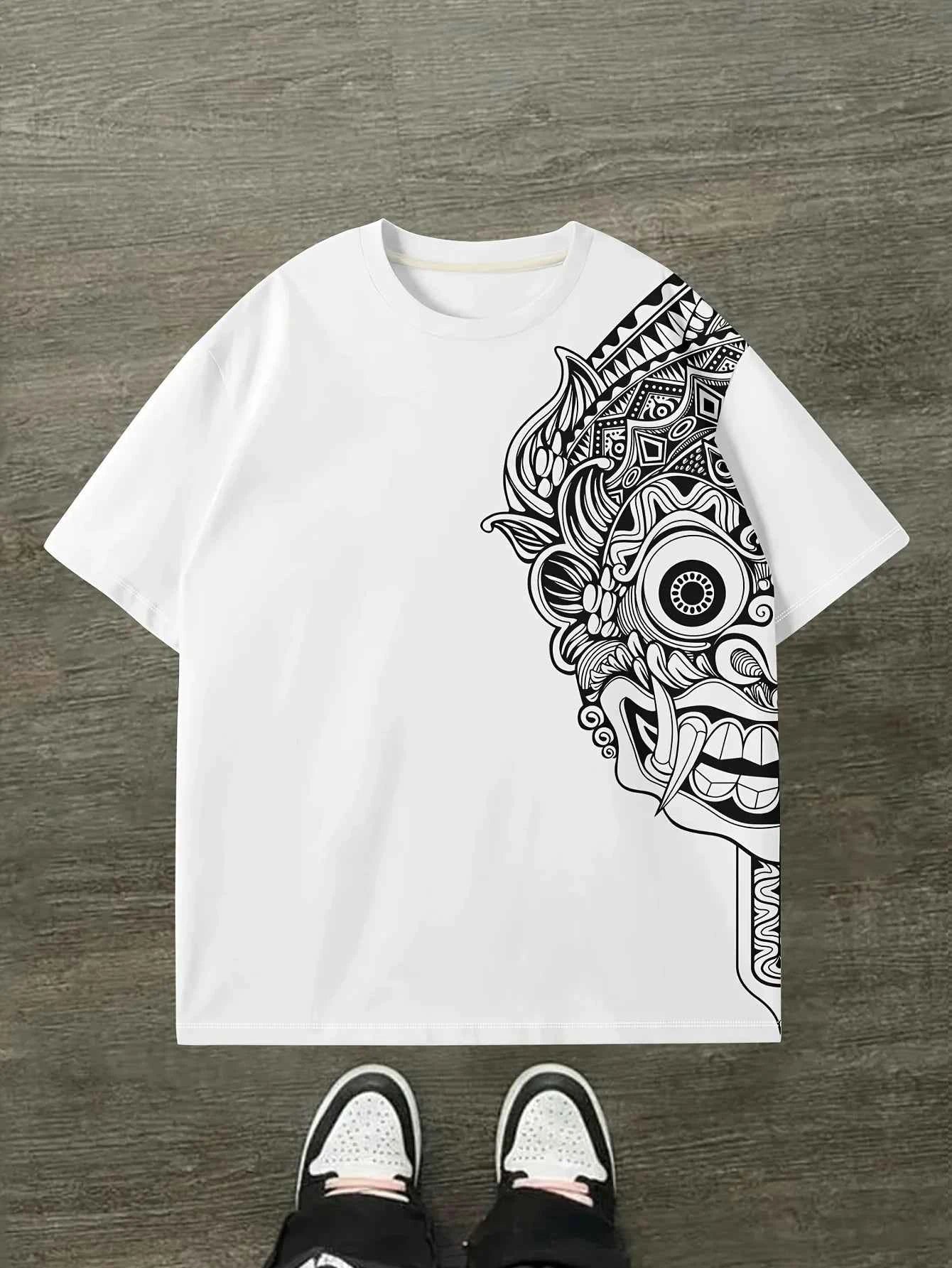 The new 3D digital printed men's casual T-shirt for summer 2025 is made of polyester fiber which is comfortable and skin-friendl - Pedlar's Attic