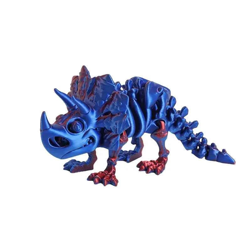 3D Printed Dragon Dinosaur Model Joints Can Move Freely Desktop Craft Ornament Gifts for Kids For Landscaping Decoration - Pedlar's Attic