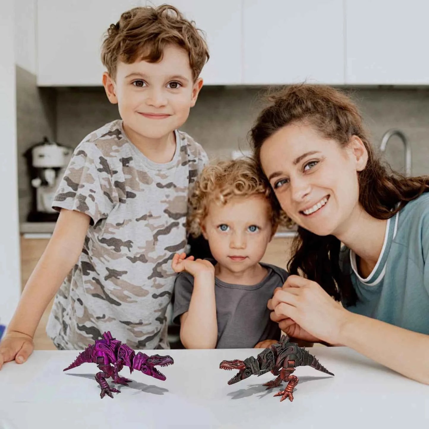 3d Printed Steam Technology Dinosaur Animal Toys Home Room Car Ornaments Joints Can Move Freely Steam Technology Flying Dragon - Pedlar's Attic