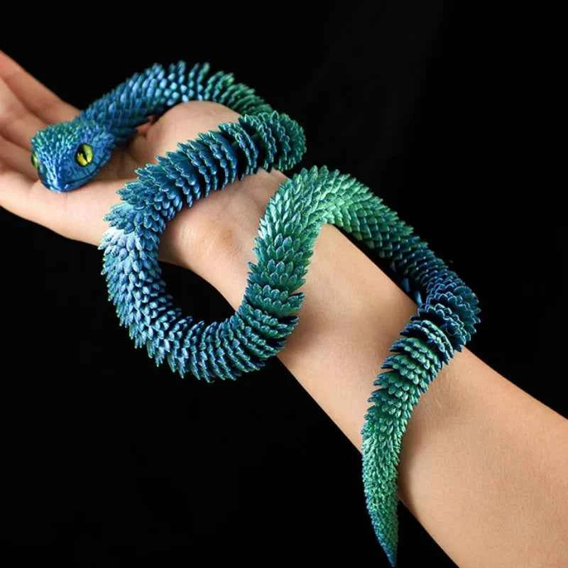 3D Printed Snake Rotatable Articulated - Pedlar's Attic