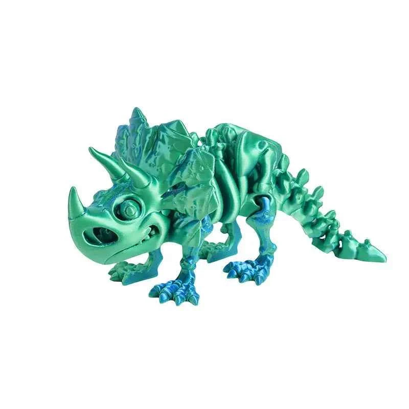 3D Printed Dragon Dinosaur Model Joints Can Move Freely Desktop Craft Ornament Gifts for Kids For Landscaping Decoration - Pedlar's Attic