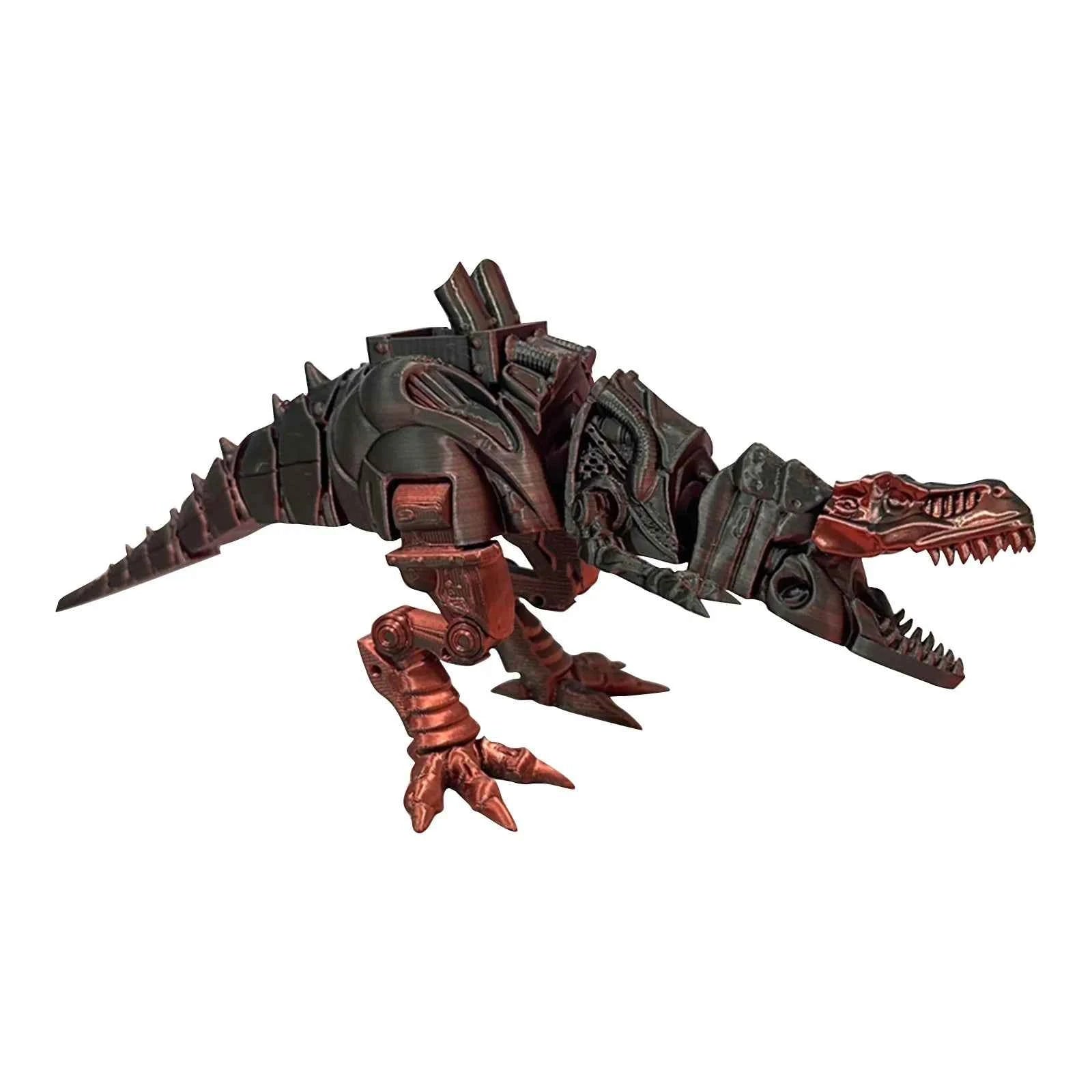 3d Printed Steam Technology Dinosaur Animal Toys Home Room Car Ornaments Joints Can Move Freely Steam Technology Flying Dragon - Pedlar's Attic