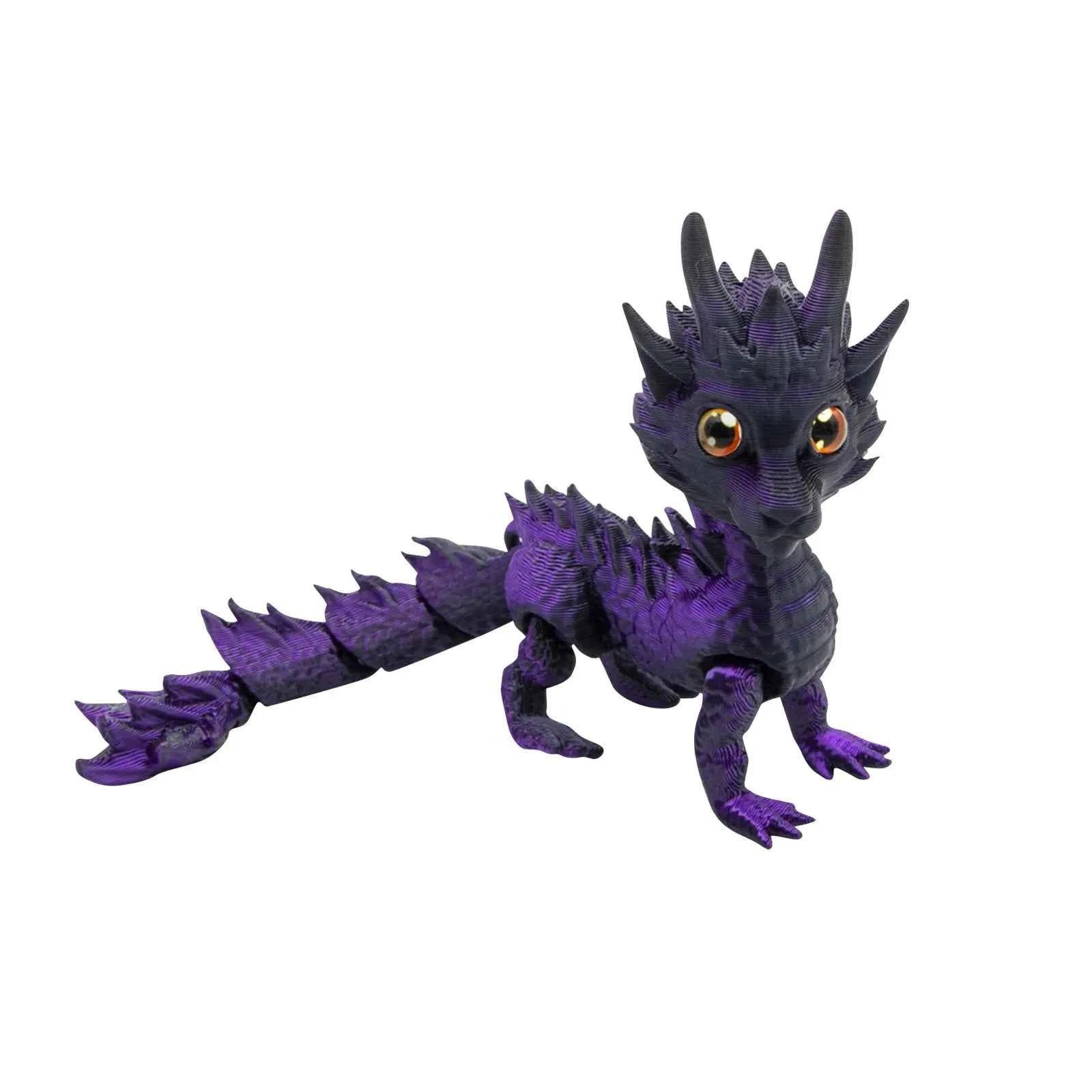 3d Printed Steam Technology Dinosaur Animal Toys Home Room Car Ornaments Joints Can Move Freely Steam Technology Flying Dragon - Pedlar's Attic