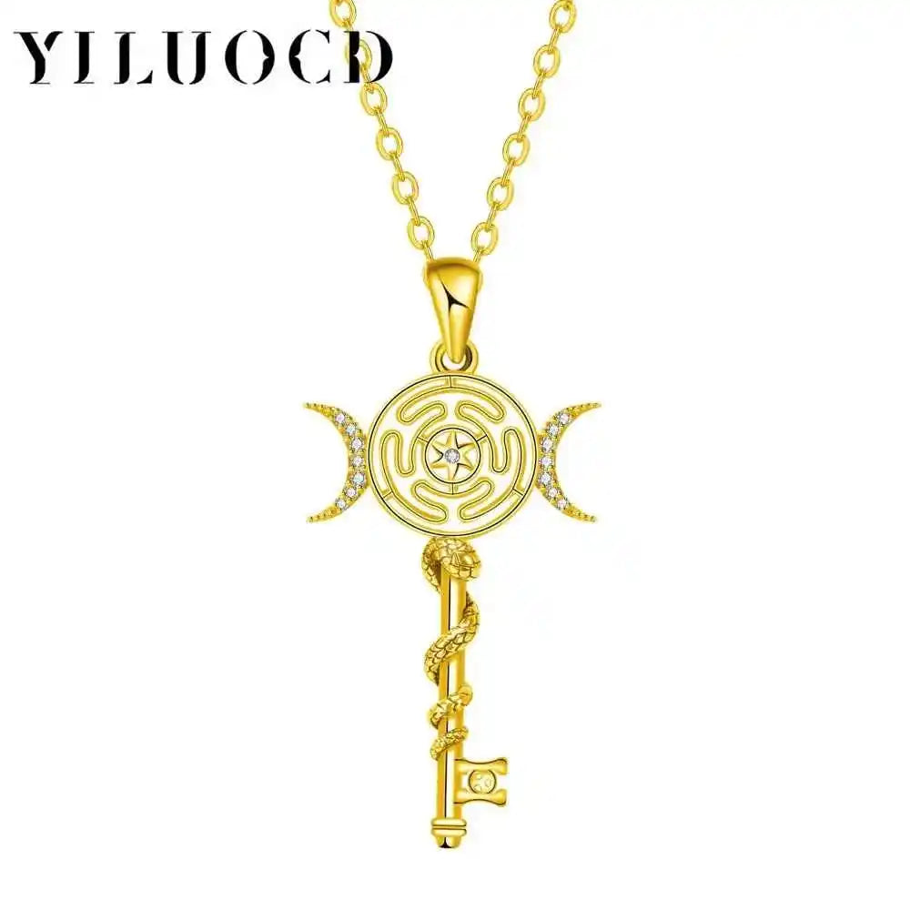Hekate Wheel Pendant Necklace - Pedlar's Attic