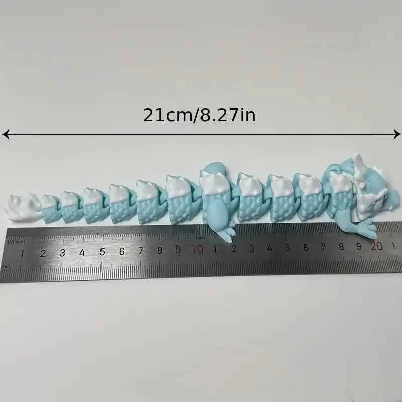 3D Printed Cute Dragon Statues, Movable Joints, Desktop Collectible Dragon Models, Perfect Gifts for Teenagers and Adults - Pedlar's Attic