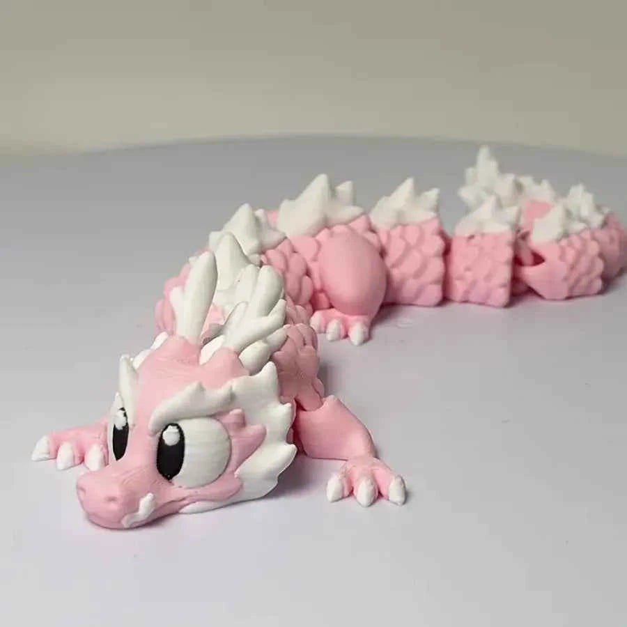 3D Printed Cute Dragon Statues, Movable Joints, Desktop Collectible Dragon Models, Perfect Gifts for Teenagers and Adults - Pedlar's Attic