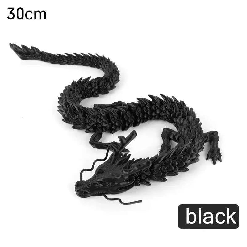 3D Printed Conjoined Dragon Ornaments Movable Cartoon Creative Dragon Plants rockery Fish Tank Landscaping Decoration 30cm - Pedlar's Attic