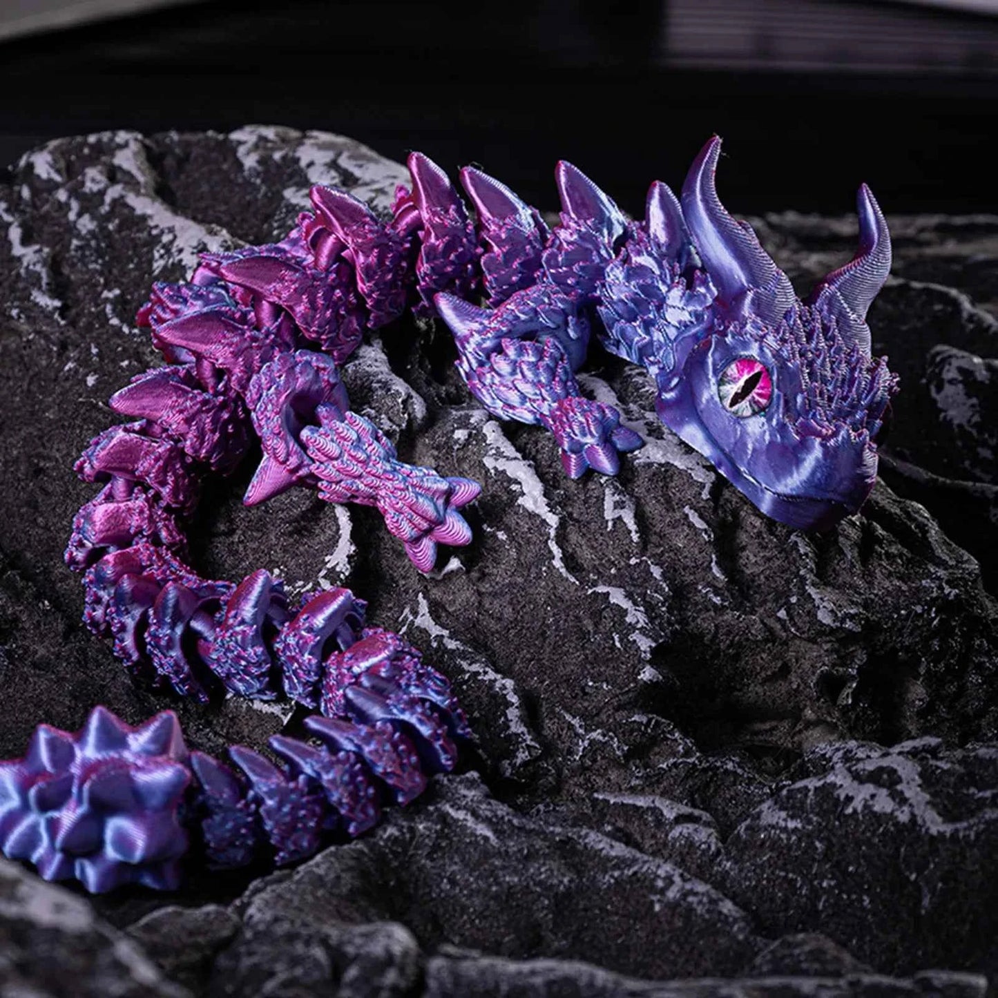 3d Printed Steam Technology Dinosaur Animal Toys Home Room Car Ornaments Joints Can Move Freely Steam Technology Flying Dragon - Pedlar's Attic