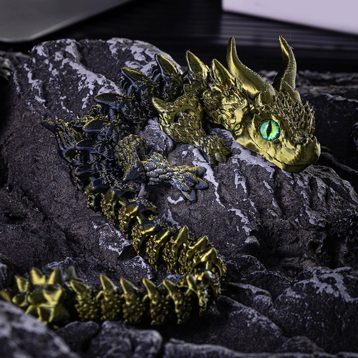 3d Printed Steam Technology Dinosaur Animal Toys Home Room Car Ornaments Joints Can Move Freely Steam Technology Flying Dragon