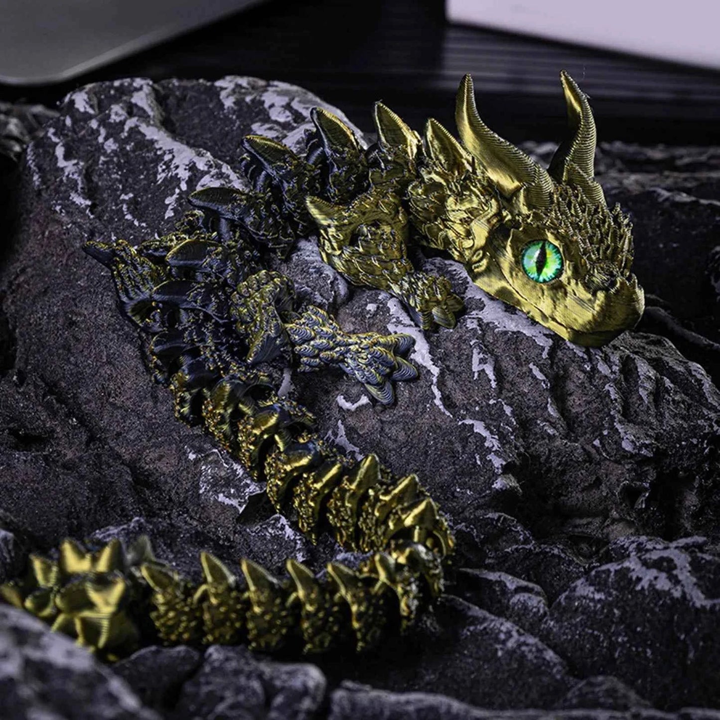 3d Printed Steam Technology Dinosaur Animal Toys Home Room Car Ornaments Joints Can Move Freely Steam Technology Flying Dragon - Pedlar's Attic