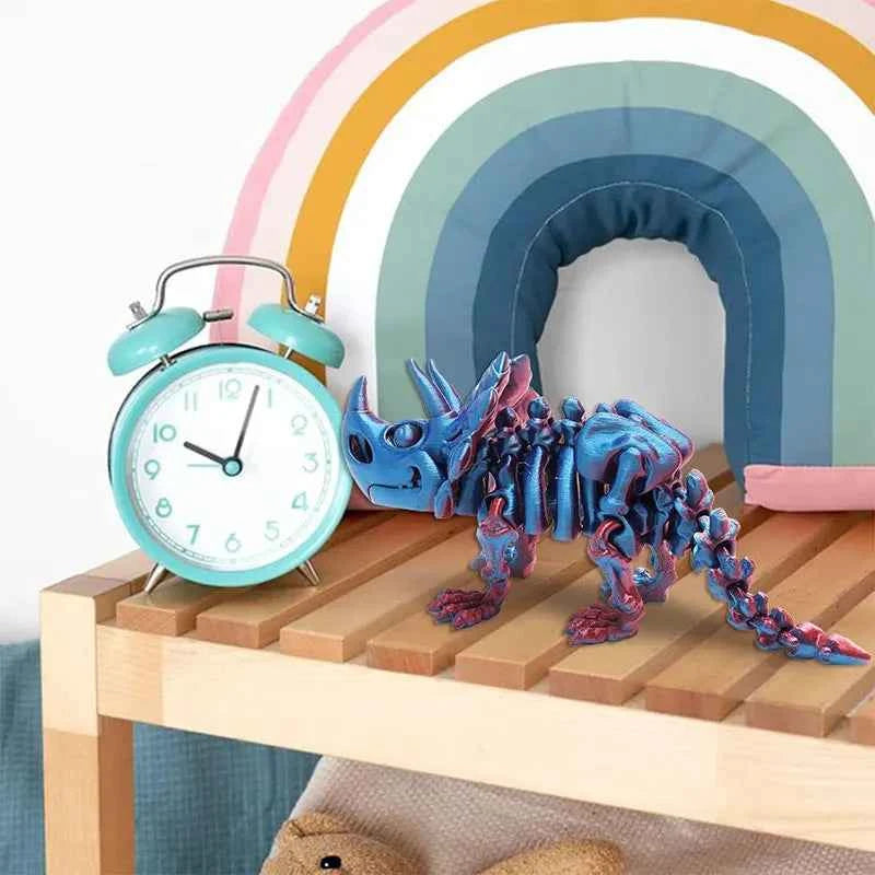 3D Printed Dragon Dinosaur Model Joints Can Move Freely Desktop Craft Ornament Gifts for Kids For Landscaping Decoration - Pedlar's Attic