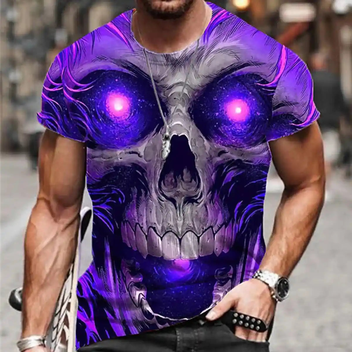 No Season – Skull 3D Print Tee