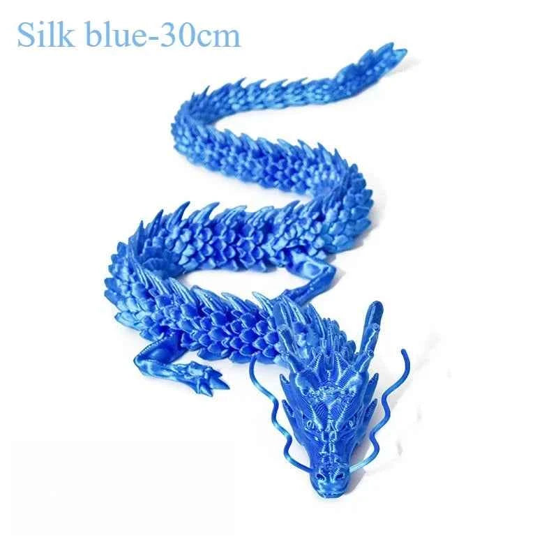3D Printed Conjoined Dragon Ornaments Movable Cartoon Creative Dragon Plants rockery Fish Tank Landscaping Decoration 30cm - Pedlar's Attic
